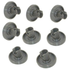 ELECTROHOGAR Dishwasher Basket Wheels (Pack of 8) - Universal Set Lower Basket - Compatible with, AEG, Electrolux, Rex, Juno, Favorit, Privileg, Zanussi