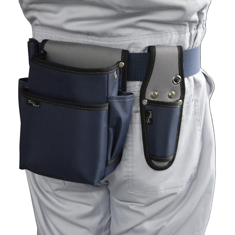 Takagi Electrician's Waist Bag, 2 Tiers, Tool Case, One Touch