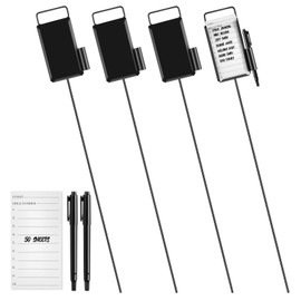 Shappy 4 Pcs Golf Metal Proximity Marker with Black Markers and 1 Pcs (50 Sheets) Cards for Golf Marking