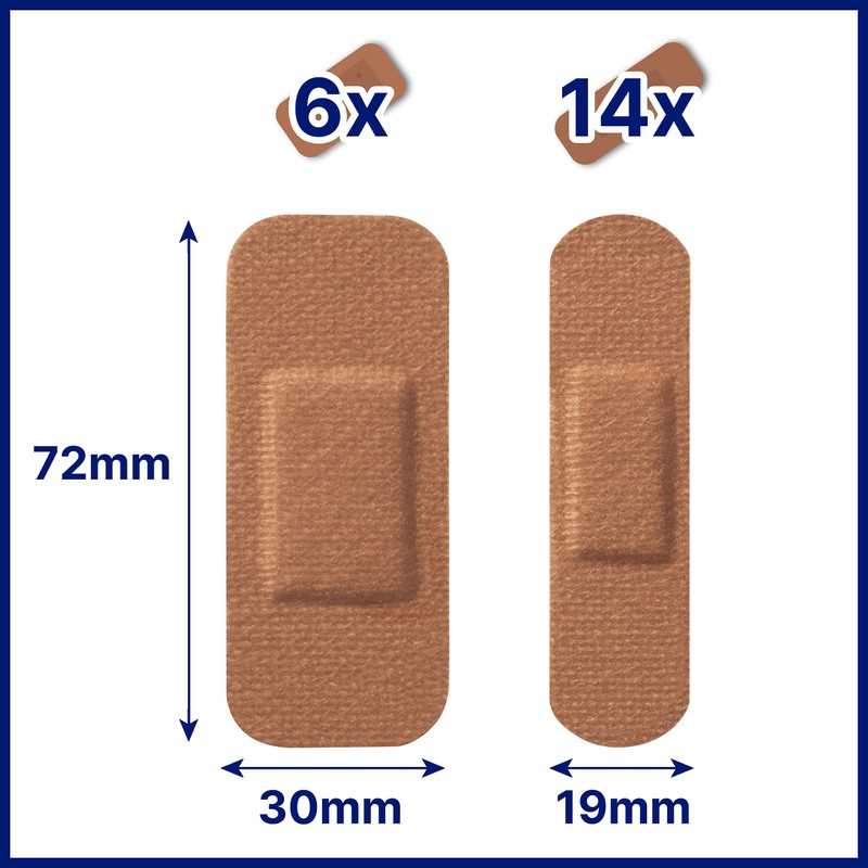 Hansaplast Sensitive Skin Plasters, Medium, Pack of 20, Skin-Friendly and
