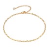 Gold Lace Chain Anklet,14K Gold Plated Boho Cute Dainty Foot