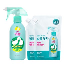 On the Body Cotton Foot Let's Wash Your Feet Foot Shampoo Lemon Mint Scent, 1 Set, 3 Pieces / 온더바디 코튼풋 발을 씻자 풋샴푸 레몬민트향, 1세트, 3개