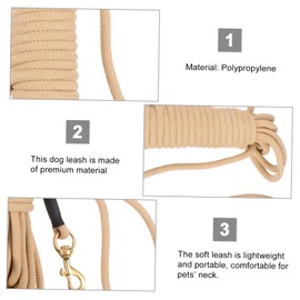 WOONEKY 10m Long Dog Leash Retractable Traction Lead for Large Dogs Pet Outdoor Training Rope