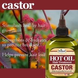 Difeel Castor Hot Oil Treatment 7.1 oz.