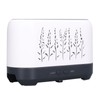Humidifier 200ml White Hollow Flame Ultrasonic Atomization Silent Aroma Diffuser