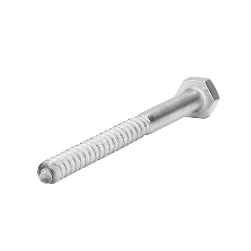 304 Stainless Steel Half Thread Bolt Wood Hex Lag Screws