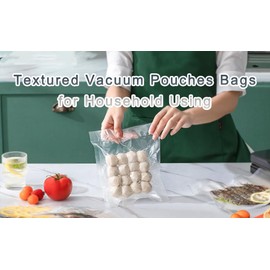 MITOB 100 Pack 3.5x5.1 inch (usable 3.1x4.5 inch) Small Vacuum Sealer Bags for Food Storage Heat Sealable Packet Open Top Clear Plastic Flat Pouches Bulk Food Packaging Bags with Tear Notches