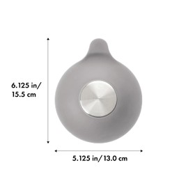 OXO Good Grips Silicone/Stainless Steel Tub Stopper, Grey