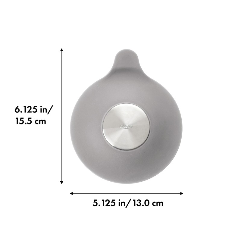 OXO Good Grips Silicone/Stainless Steel Tub Stopper, Grey