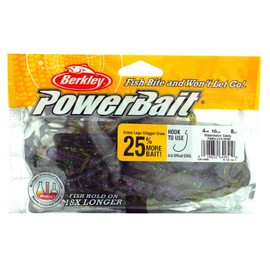 Berkley PowerBait Crazy Legs Chigger Craw Fishing Soft Bait, Cinnamon Purple, 3in, Watermelon Candy