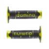 Domino Rubber Grips for Motorcycle Handlebar Motocross Offroad Pit Bike Enduro Trial MX Freeride (Yellow Neon)
