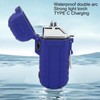 Outdoor Double Arc Electric Lighter Portable Waterproof Flashlight Lighter Charging