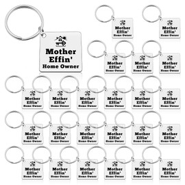 24 Pcs New Home Gift Ideas New House Keychain Housewarming Gift for New Homeowners First Home Gift Moving In Gift Welcome Home Gifts for Housewarming New Apartment Gift Closing Gifts for Home Buyers