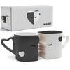 MIAMIO - Coffee Mugs/Kissing Mugs Bridal Pair Gift Set for