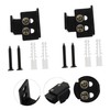 Gadpiparty 2pcs Sliding Closet Door Guides Floor Stopper Hardware for