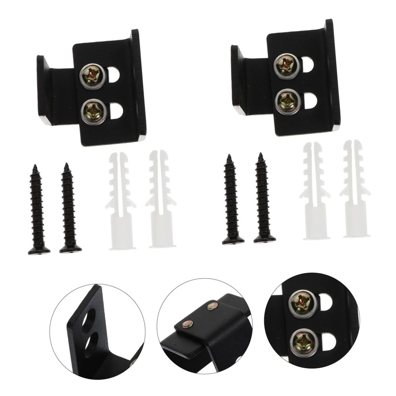 Gadpiparty 2pcs Sliding Closet Door Guides Floor Stopper Hardware for