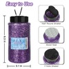 PIXGLITTER Purple Chunky Glitter, 14.11oz/400g Craft Glitter Powder for Epoxy