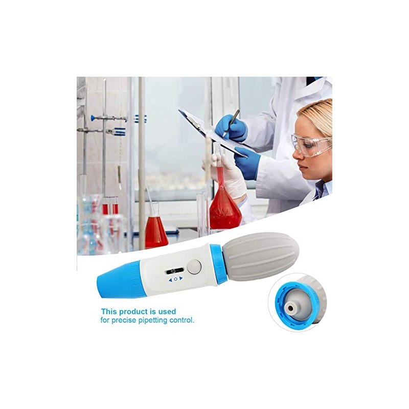 Ausla Pipette Controller, Pipetting Aid, 0.1-100 ml Manual Pipetting Aid