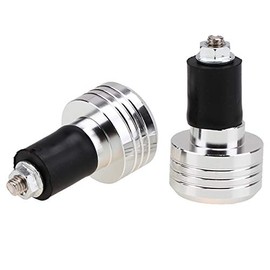 MotorToGo Chrome Motorcycle Handle Bar Ends One Pair CNC Bar End Caps Plugs Sliders Compatible for 2005 Suzuki Burgman 650
