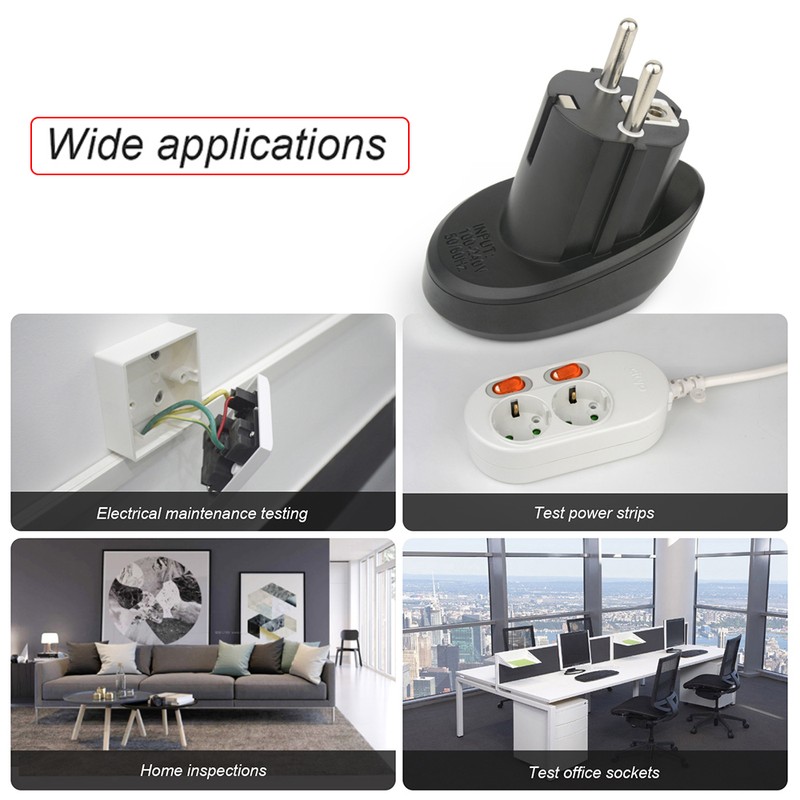 MESTEK Advanced RCD Electric Socket Tester Automatic Neutral Live Earth