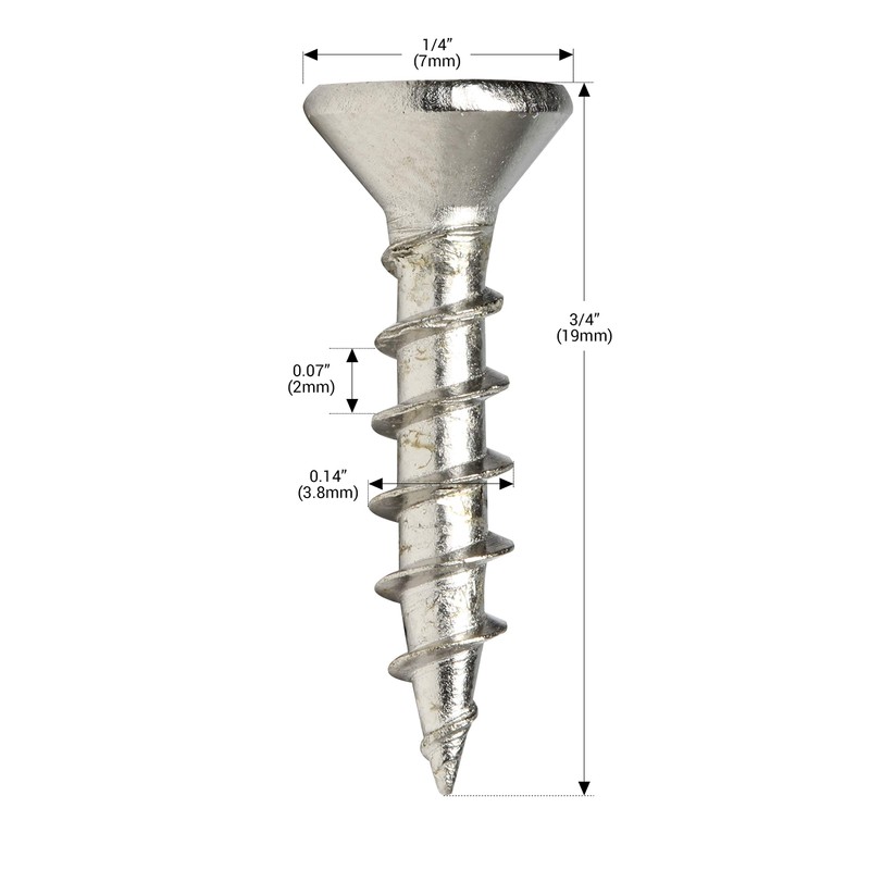 Rok Hardware #7 x 3/4" Standard Thread Phillips Flat Head