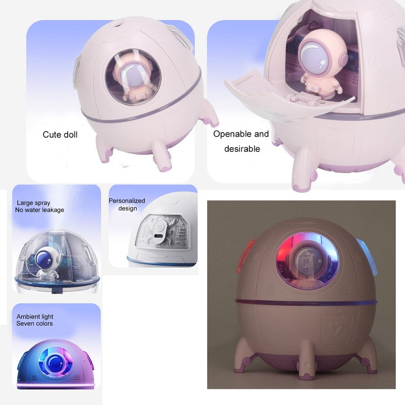 Space Capsule Humidifier USB Large Mist Volume Cute Baby Humidifier