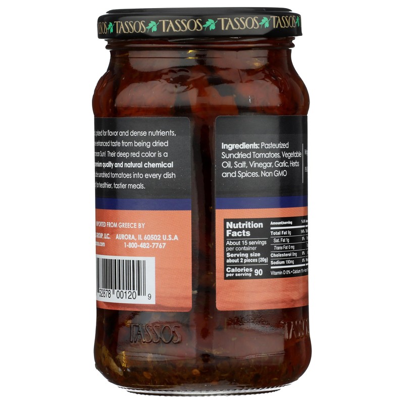 TASSOS Sundried Tomatoes, 12 OZ