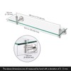 KES Glass Shelf for Bathroom, Floating Glass for Wall Shelves