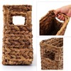 Yesland Hand-Woven Narrow Water Hyacinth Holder Wicker Basket, 15.5 x