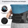 FREETOO Fascia Lombare Posturale, Regolazione della Fascia Schiena per Uomini