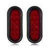 Partswcgg 6 Inch Oval LED Trailer Tail Lights 10 LED,