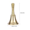 Operitacx Christmas Party Handbell Extra Loud Table Bell for Restaurants