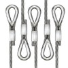 sourcing map 120Pcs Aluminum Crimping Loop Sleeve for 1/8" Diameter