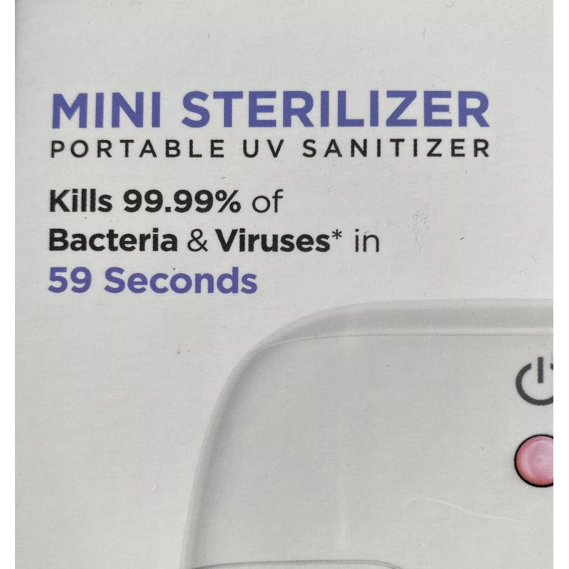 Munchkin UV Mini Pacifier Sterilizer Portable Kills 99% Germs BRAND
