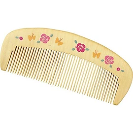 Kurochiku Camelliado Moisturizing Comb Case Included, Rose and Butterfly Hair Brush, 1 Piece