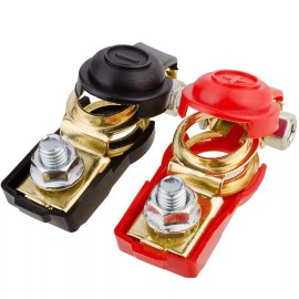 Unbranded 2Pc Car Battery Terminal Connector Top Post Positive Negative Heavy Duty