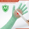 sourcing map Cut Resistant Sleeves with Gloves, 42cm Arm Protection