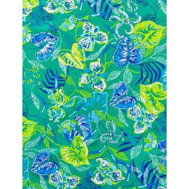 Lilly Pulitzer ~Lilly Pulitzer fabric Spandex - Green Oasis 18”x 30” # 154