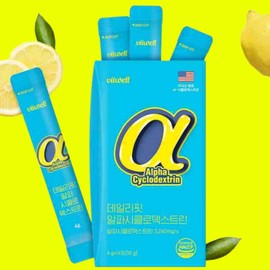 Alpha CD Effects Alpha CD Powder Zero Powder Alpha Cyclo Dextrin Lemon Flavor 14 Packets / 알파시디 효능 알파CD 분말 가루 제로파우더 알파시클로 덱스트린 레몬맛14포