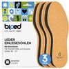 Biped Z1724 leather insoles with activated carbon, 3 pairs. -