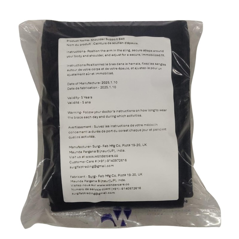 Wonder Care WC -Shoulder Immobilizer Arm Sling Elastic Brace for
