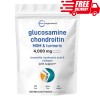 Micro Ingredients Glucosamine Chondroitin MSM & Turmeric 4,000mg Joint Support
