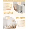 DSYBRI Flush Mount Ceiling Fan with Lights, 20" Low Profile