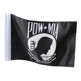 Motorcycle Flag Pow-mia Flag 6'' x 9'' Fit for 3/8" Flagpole Hardware Luggage Racks Fit for Harley Touring Spring Honda Goldwing etc Flag Replacement