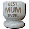 FastCraft BEST MUM EVER GREATEST WOODEN EGG CUP PRESENT IDEA