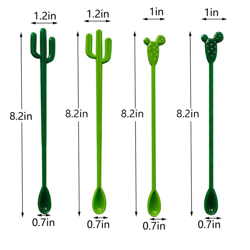 FOYARA - Juego de 24 cucharas para mezclar bebidas en