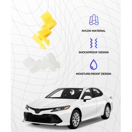 SCUARI 10 Pairs Left and Right Door Lock Rod Clip,Car Accessories Car Clips,Tailgate Handle Rod Clip Retainer Fasteners Bumper Rivets,Door Lock Rod Clip Replacement,Replaces #69293-12030 69293-12040