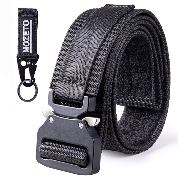 MOZETO Tactical Belts for Men 1.5" Nylon EDC CCW Gun Belt for Concealed Carry Holsters with Heavy Duty Quick Release Buckle