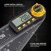 LEXIVON Aluminum Digital Angle Finder Gauge, 5-inch/130mm Multi-Purpose Protractor, Includes