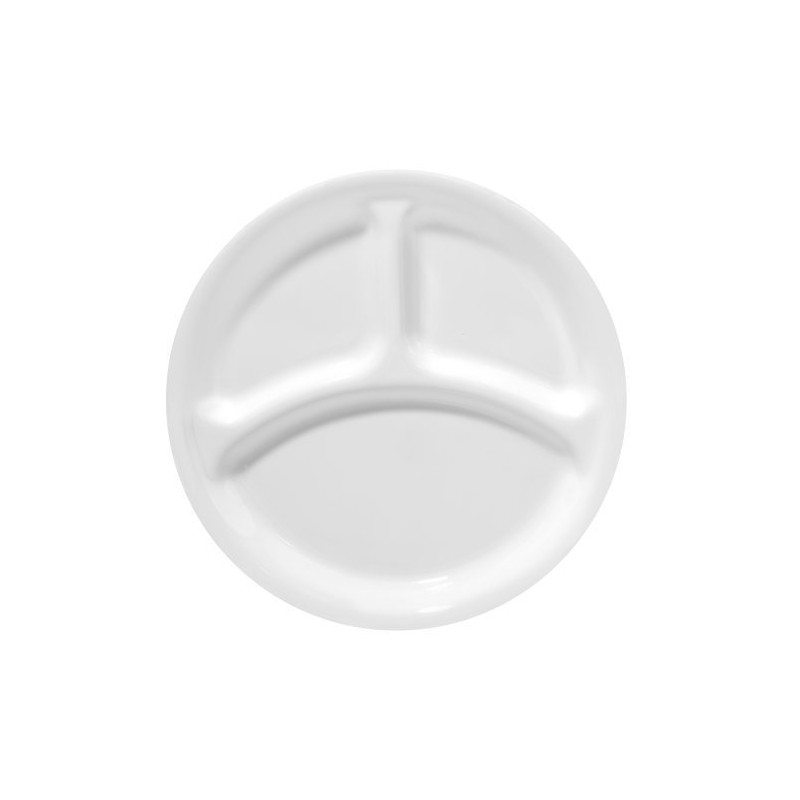 Corelle Livingware Winter Frost White 10-1/4" Divided Dinner Plate, 1